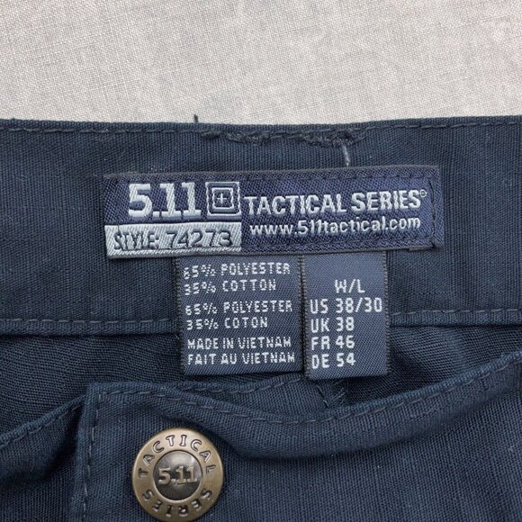 5.11 Tactical Pants Men 34-38W x 29L Blue Ripstop Cargo Utility Work Hike 74273 - Picture 8 of 11